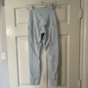 Fleece Lined Align Leggings - Powder Blue